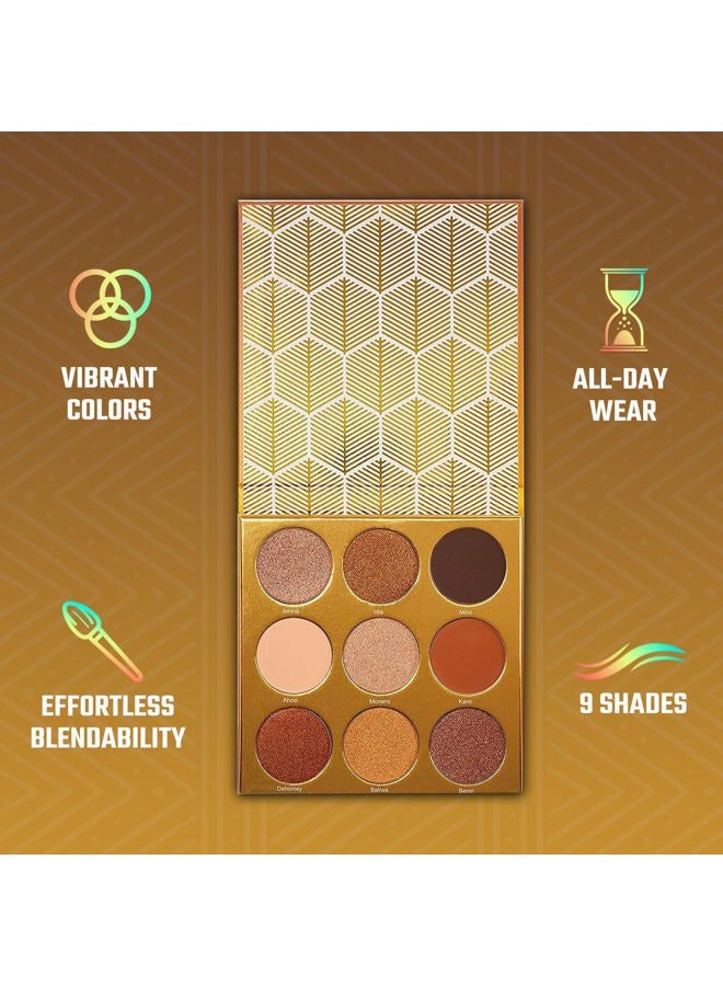 Juvia's Place لوحة المحارب - الذهب الدافئ، البني والبرونزي، ظلال 9، لوحة دافئة ومحايدة، لوحة مكياج ملونة ومشرقة، - Image 3