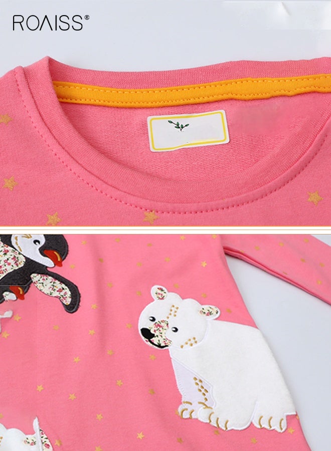 رويس فستان منقّط رائع للفتيات، فستان بأكمام طويلة على شكل حرف A بنقوش كرتونية، فستان تنكري للربيع والخريف، مناسب للارتداء اليومي والأنشطة الخارجية - Image 5