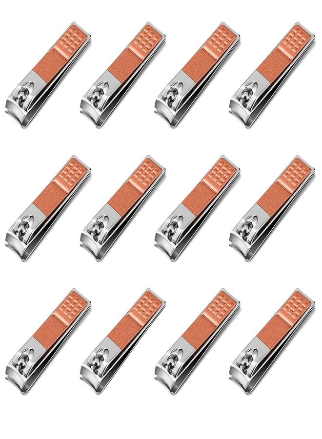 Yaomiao 12 Pieces Nail Clipper Set Stainless Steel Nail Cutter Fingernails and Toenail Clipper Cutter for Women Men (Rose Gold) - Image 1