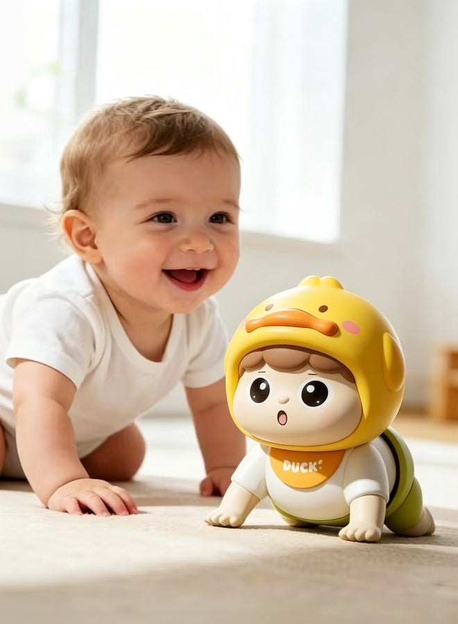 Baby Crawling Toys, Electric Crawling Toy,Infant Tummy Time Toys with Music,Educational Toy for Baby Crawling and Head Lifting,Musical Crawling Toy for Infants 0-18 Months,Early Education Light Up Music Walking Toys,Ideal Gift for Kids - Image 3