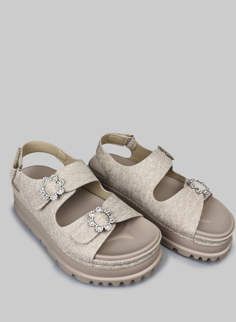 Clearance!Adjustable Platform Sandals Bling Buckle  for Ladies & Girls, Non-Slip Sole & Comfort Arch Support- Affordable Luxury Perfect for Wide feet,  Desert Walking & Vacation! - Image 5