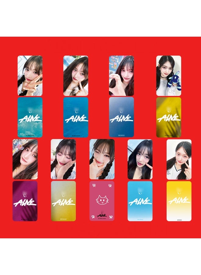 NIBEMINENT 9 Pcs Kpop IVE - LEESEO ALIVE Lomo Cards Card For Fans Collection Gifts