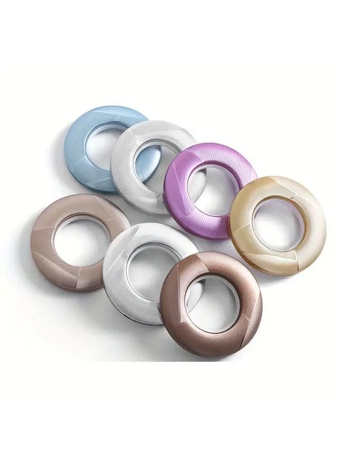 5Pcs Brown Universal Silent Curtain Rings For Rods Roman Hole Accessories - Image 5