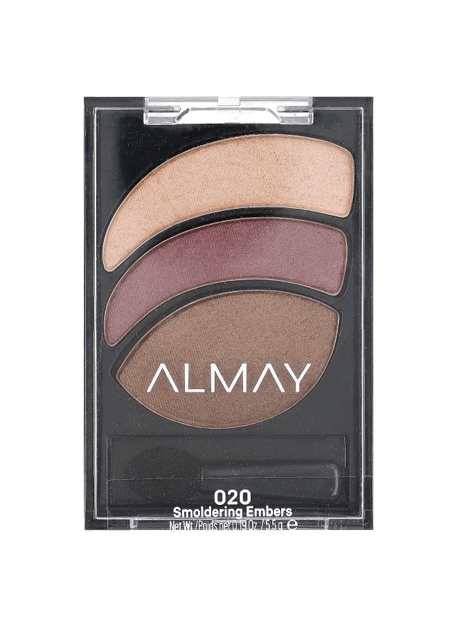 Almay Almay, Shadow Trios, Smoky Eyeshadow, 020 Smoldering Embers, 0.19 oz (5.5 g)  - Image 1