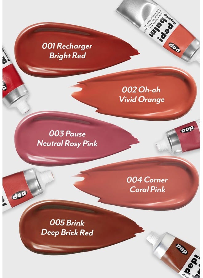 I'M MEME Lip and Cheek Tint - PepBalm 004 Corner | Wtih Shea Butter, Gift, Liquid Blush, Travel-Friendly, Highly Pigmented, Non-Drying, Sheer Balm Gross Tint Contour, Blurring Gel Serum, 0.52 Oz  - Image 4