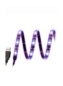 zenvo X LED Strip Lights 15 ft in Blue/Green/Red, Colored USB TV Backlight with Remote, Mood Light for Living Room, Bedroom, TV, and More  - Image 1