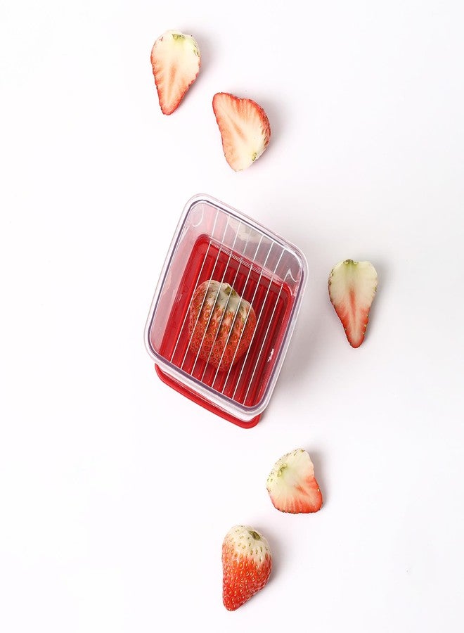 Edgnb 3 Pack Cup Slicers, Fruit Slicer Vegetable Speed Slicer with Push Plate, Cup Egg, Banana Slicers Strawberry Cutter Quickly Making Fruit Vegetable Salad - Image 4