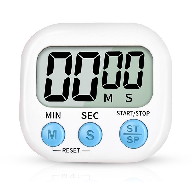 VDKIDKT Digital Kitchen Timer for Cooking MultiFunction Electronic Timer Big Digits Loud Alarm Strong Magnetic Backing Classroom Timers for Teachers