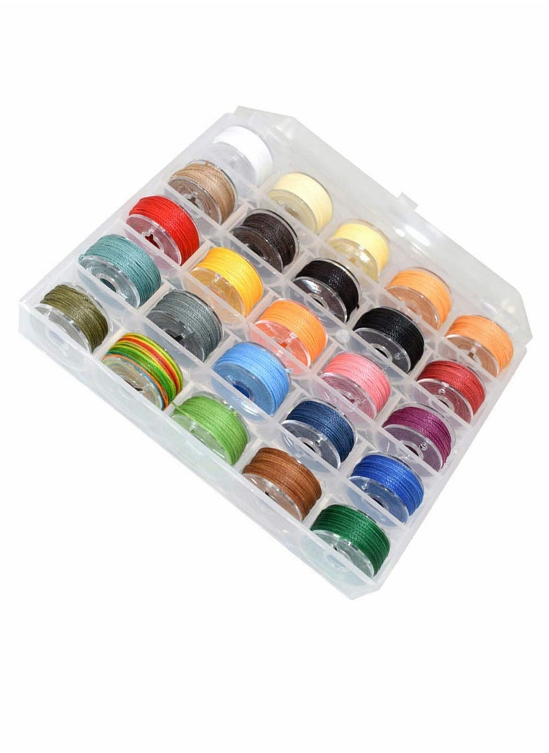 KASTWAVE Waxed Cotton Cord Thread Woven Rope Beading String Hand Stitching Cord Sewing Line Braided Rope Wax Rope Polyester for DIY Crafts Jewelry Macrame 25 Colors 0.55mm  - Image 1