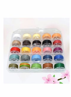 KASTWAVE Waxed Cotton Cord Thread Woven Rope Beading String Hand Stitching Cord Sewing Line Braided Rope Wax Rope Polyester for DIY Crafts Jewelry Macrame 25 Colors 0.55mm  - Image 5