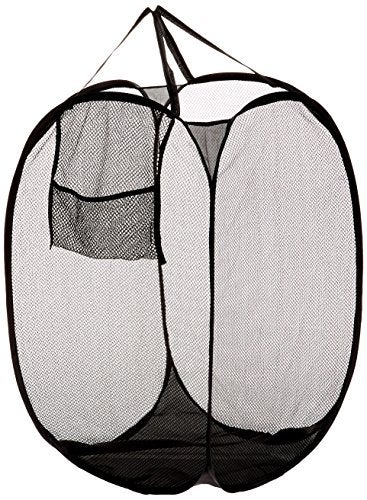 Wrapables Wrapables Black Single Component Pop-Up Mesh Hamper (14 x 23) - Image 1
