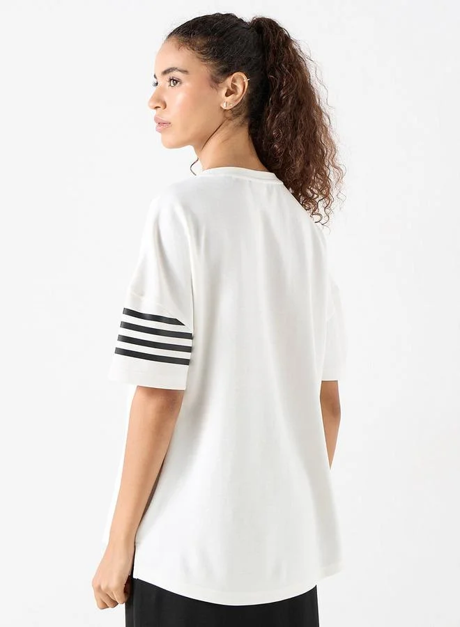 Kappa Kappa Logo Print Crew Neck T-shirt with Short Sleeves