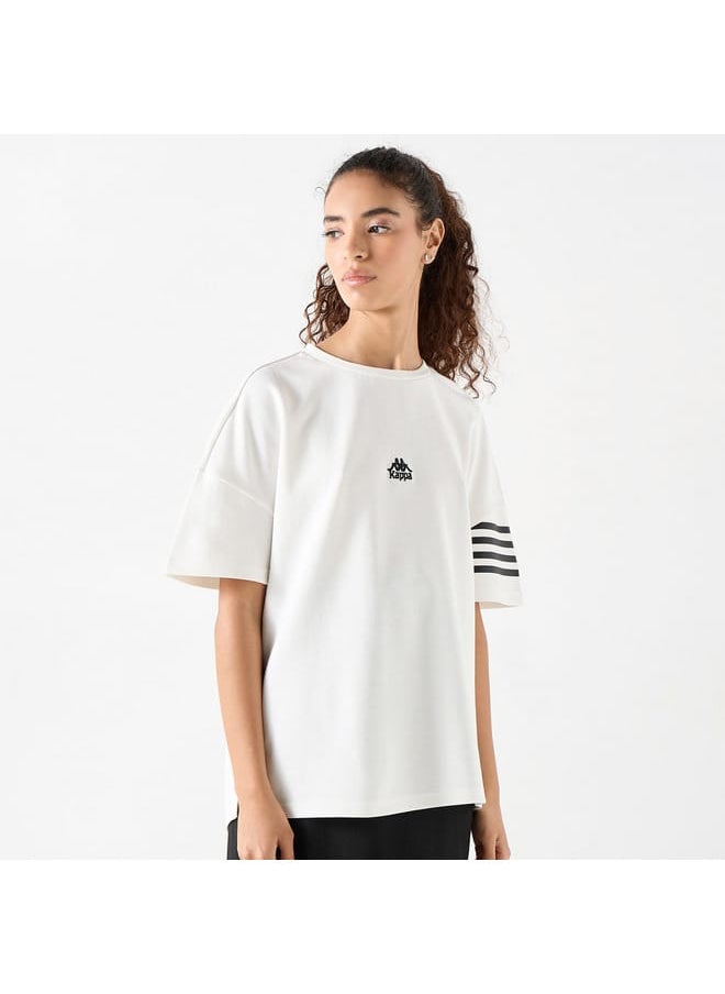 Kappa - Kappa Logo Print Crew Neck T-shirt with Short Sleeves - Image 1
