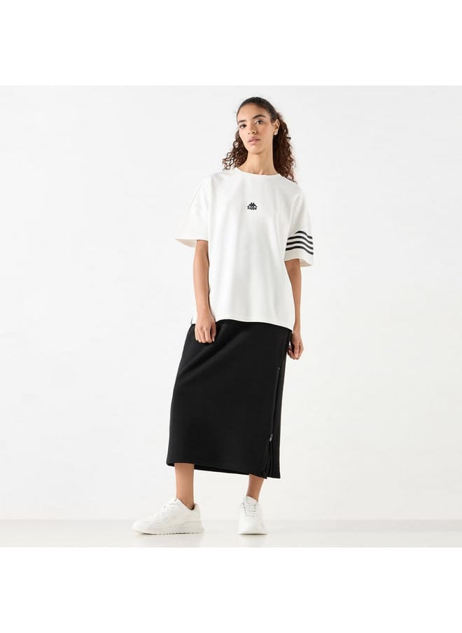 Kappa - Kappa Logo Print Crew Neck T-shirt with Short Sleeves - Image 1