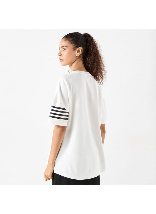 Kappa - Kappa Logo Print Crew Neck T-shirt with Short Sleeves - Image 1