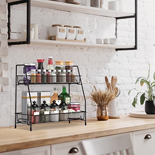SPISPI Spice Rack Organizer for Cabinet, Bathroom Organizer Countertop, Bathroom Counter Organizer, Kitchen Countertop Organizer, Bathroom Vanity Organizer - Image 4