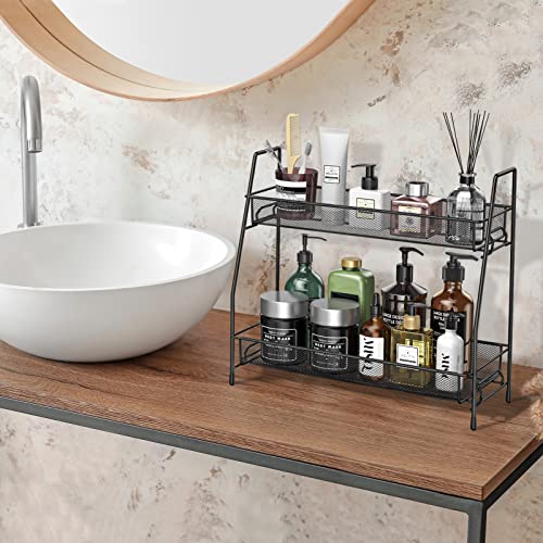 SPISPI Spice Rack Organizer for Cabinet, Bathroom Organizer Countertop, Bathroom Counter Organizer, Kitchen Countertop Organizer, Bathroom Vanity Organizer - Image 3