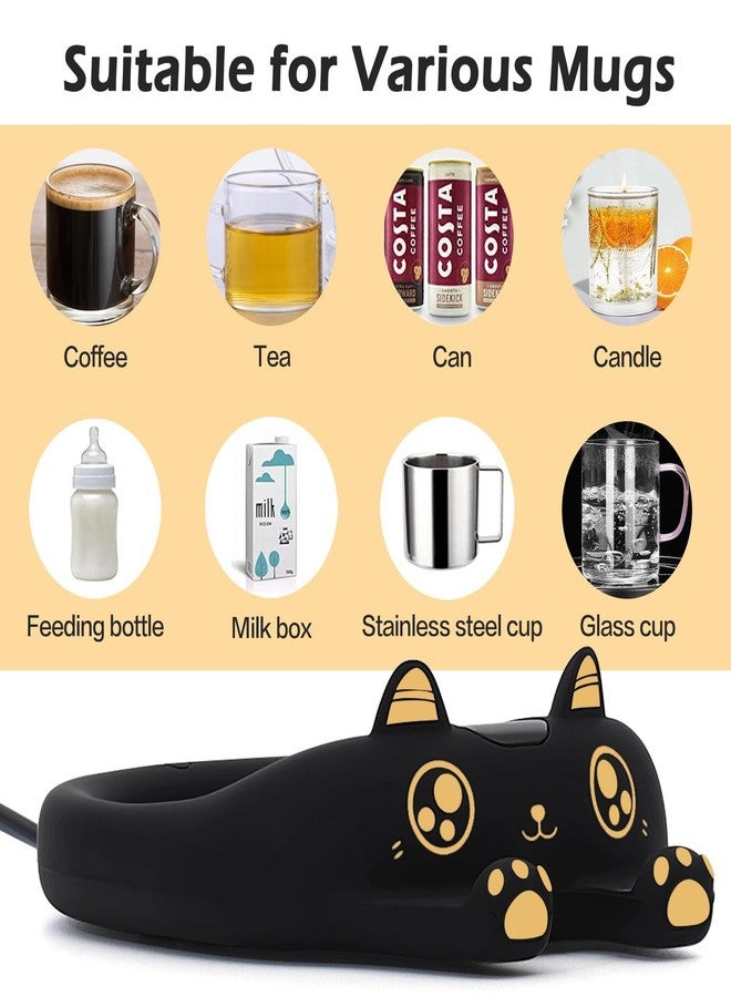PUSEE Mug Warmer,Coffee Warmer for Desk Candle Warmer Auto Shut Off,Coffee Cup Warmer with 3 Temp Settings,Electric Beverage Warmer Plate for Coffee,Tea,Water Milk and Cocoa(Not Include Cup) - Image 2