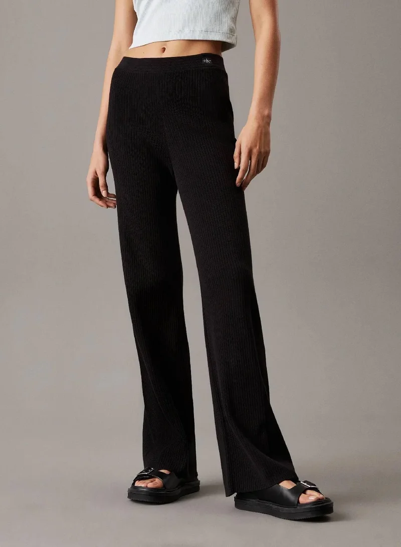 Cotton Knit Pull On Trousers