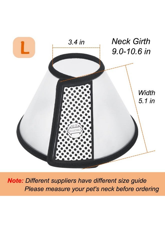 Vivifying Cat Cone, Adjustable Recovery Pet Cone, Lightweight Plastic Elizabethan Collar for Large Cats and Small Size Dogs - Image 3