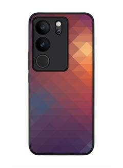 Rugged Black Edge case for Vivo V29 / Vivo V29 Pro / Vivo S17, Slim fit Soft Case Flexible Rubber Edges Anti Drop TPU Gel Thin Cover - Copper Prism