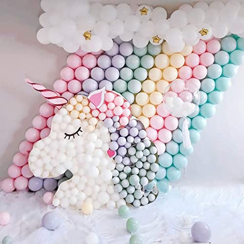 atorakushon Assorted Rainbow Colour Pastel Latex Party Balloons 10''Inches Pack of 120 For Home Decoration Happy Birthday Party Supplies Wedding Anniversary Baby Shower Office Party Purpose - Image 1