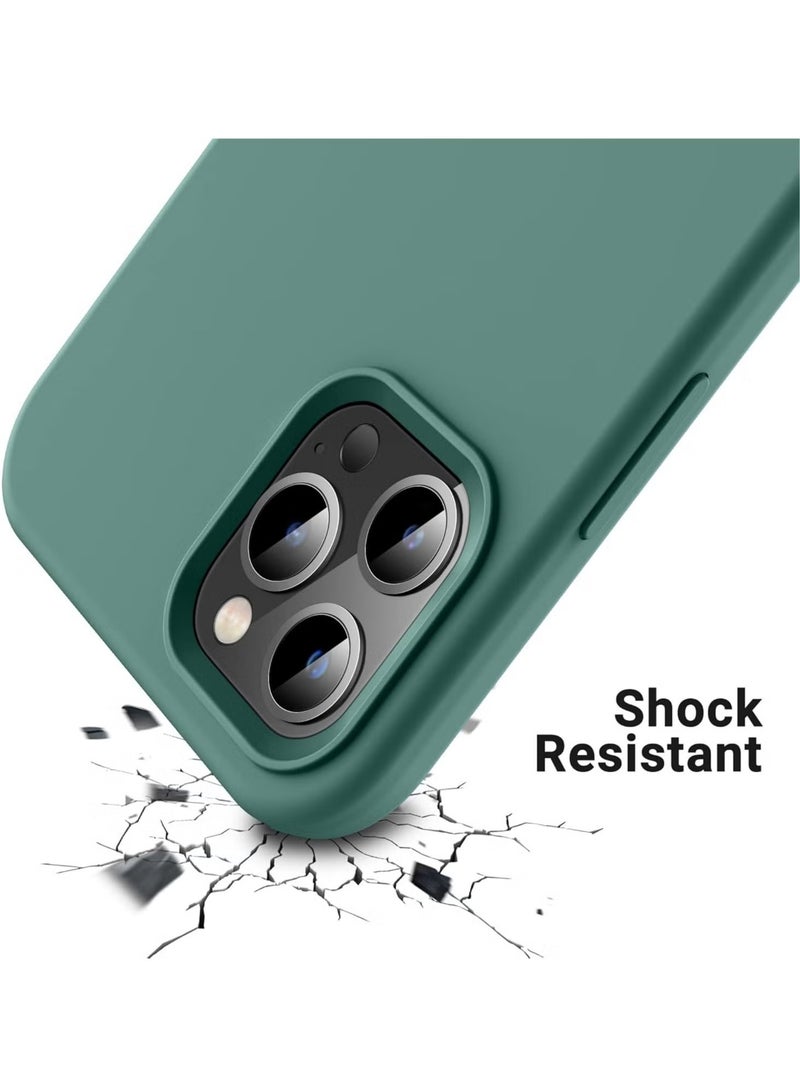 DUSALA iPhone 12 Pro Max Case, Liquid Silicone Phone Case for iPhone 12 Pro Max 6.7 Inch, Colorful Silky-Soft Protective Cover (Green) - Image 3