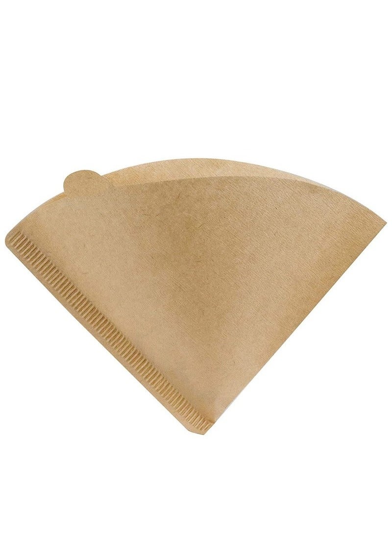 HOMESTAR Coffee Filters Size 01, 100 Count V01 Coffee Filter Paper, Compatible with V60 and Conical Shaped Pour Over Coffee Dripper and Drip Coffee Maker,Brown  - Image 2