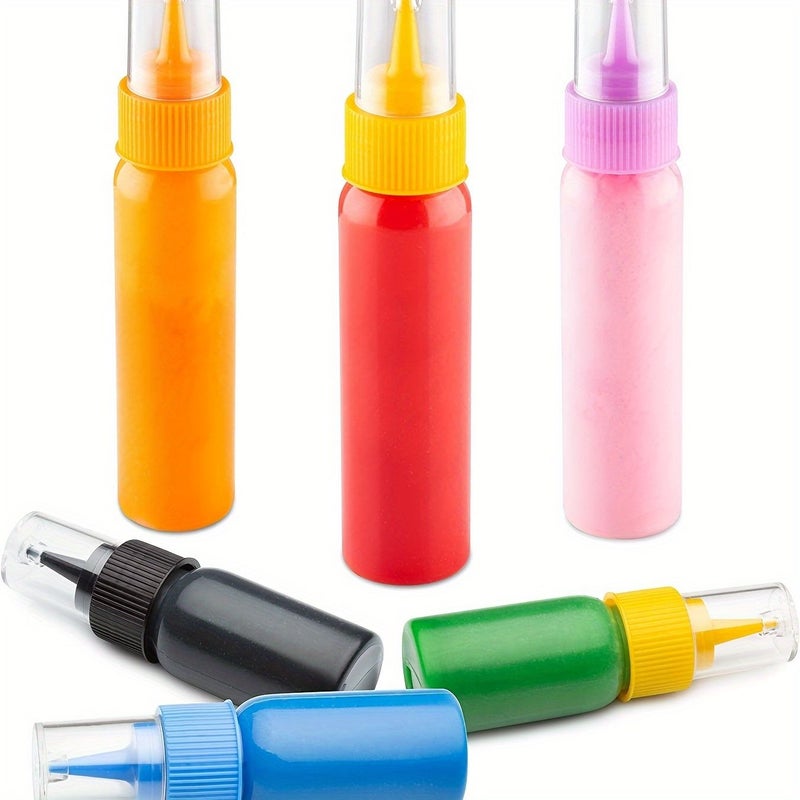 6 Pieces 2.03oz Assorted Squeeze Applicator Bottles Set - Image 5