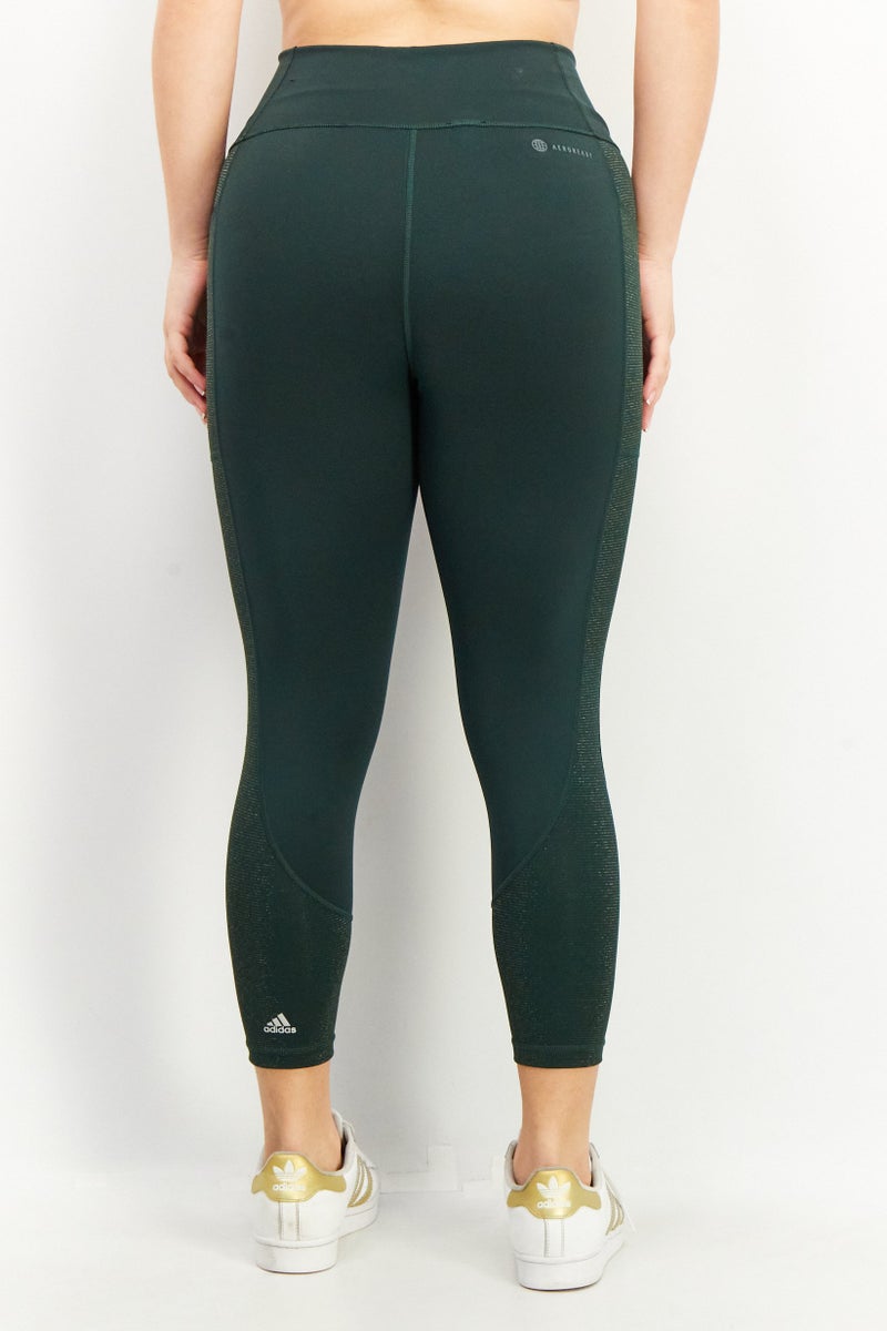 Adidas Women Sportswear Fit Tight Fit Pull on Leggings, Green - Image 2