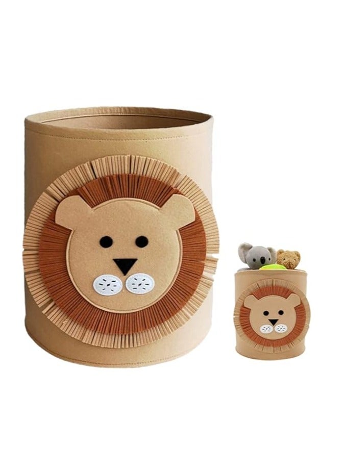 سبيس شوب باسكت تخزين بأشكال حيوانات | حقيبة تخزين سميكة مصنوعة يدويًا لملابس الأطفال - Image 1