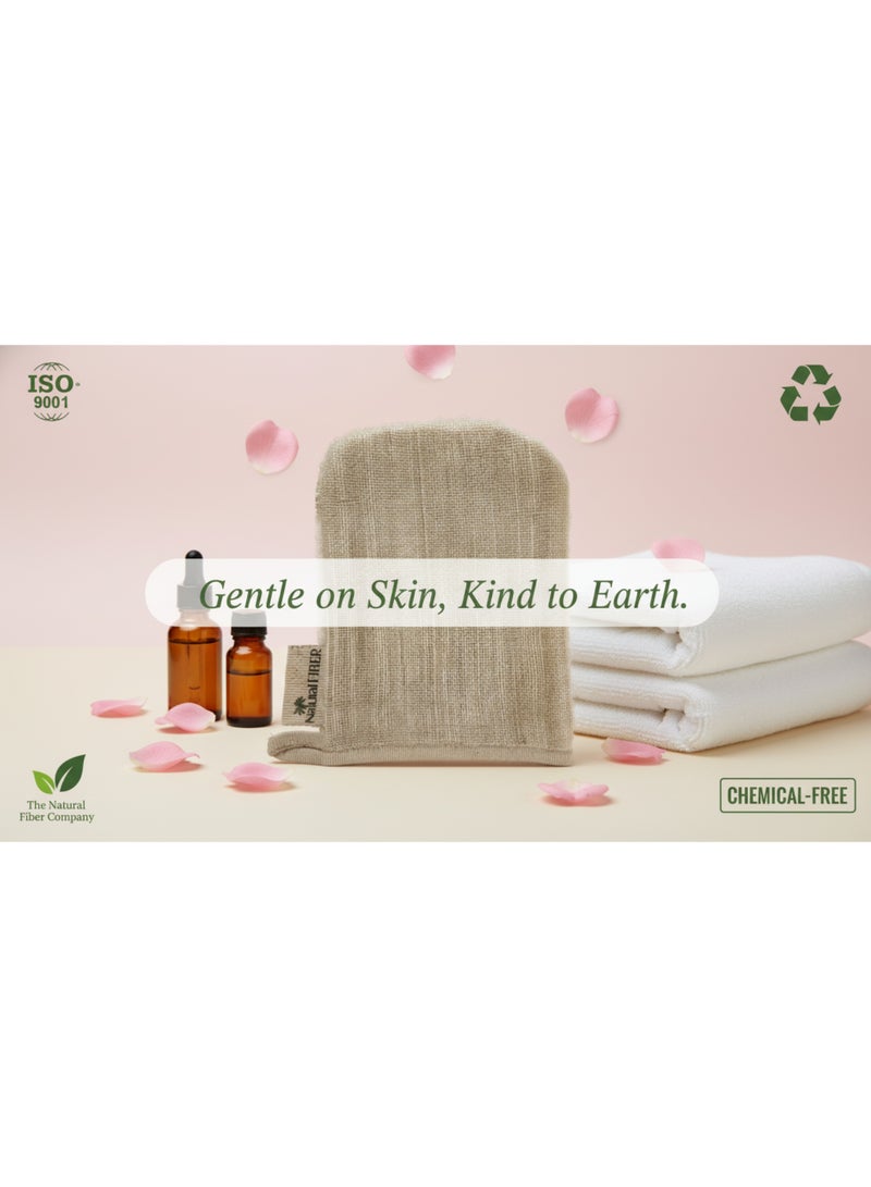 Natural Exfoliating Loofah Bath Glove – Eco-Friendly Banana Fiber Body Scrubber for Deep Cleansing - Image 4