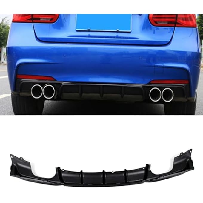AUSMILA Rear Bumper Diffuser Spoiler Lip For BMW F30 F31 320i 325i 328i 335i M-Sport 2012-2018 - Image 1