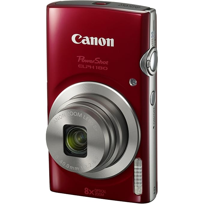 Canon PowerShot ELPH 180 Digital Camera w/Image Stabilization and Smart AUTO Mode (Red) - Image 2