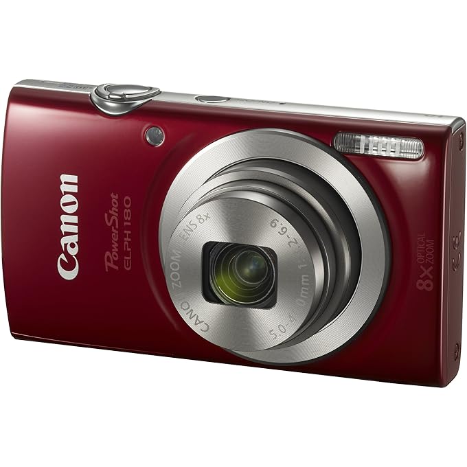 Canon PowerShot ELPH 180 Digital Camera w/Image Stabilization and Smart AUTO Mode (Red) - Image 3