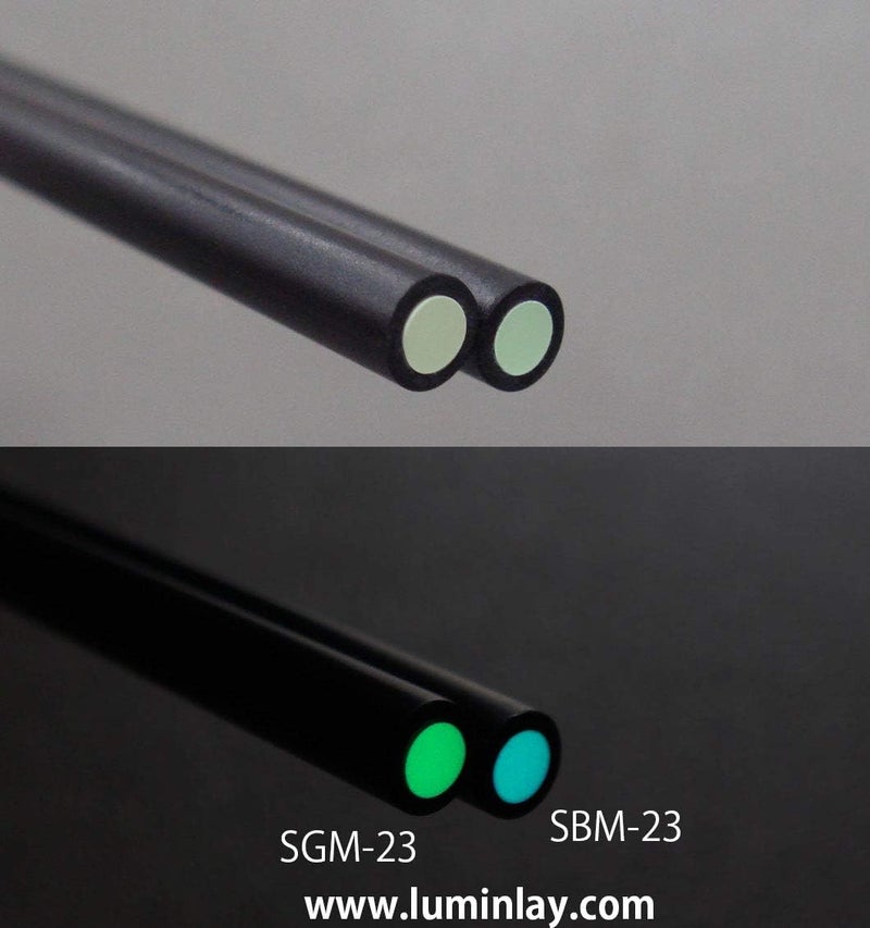 Luminlay SBM & SGM series/with black pipe / 60mm length (inner 2.5mm, outside 3.5mm, glow Blue) - Image 1