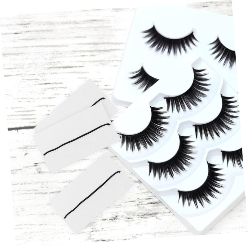 Self-adhesive Eyelash Strips Storage Box Reusable Lash Adhesive Strips for Easy Application and Strong Hold for Makeup Beginners and Professionals - Image 2