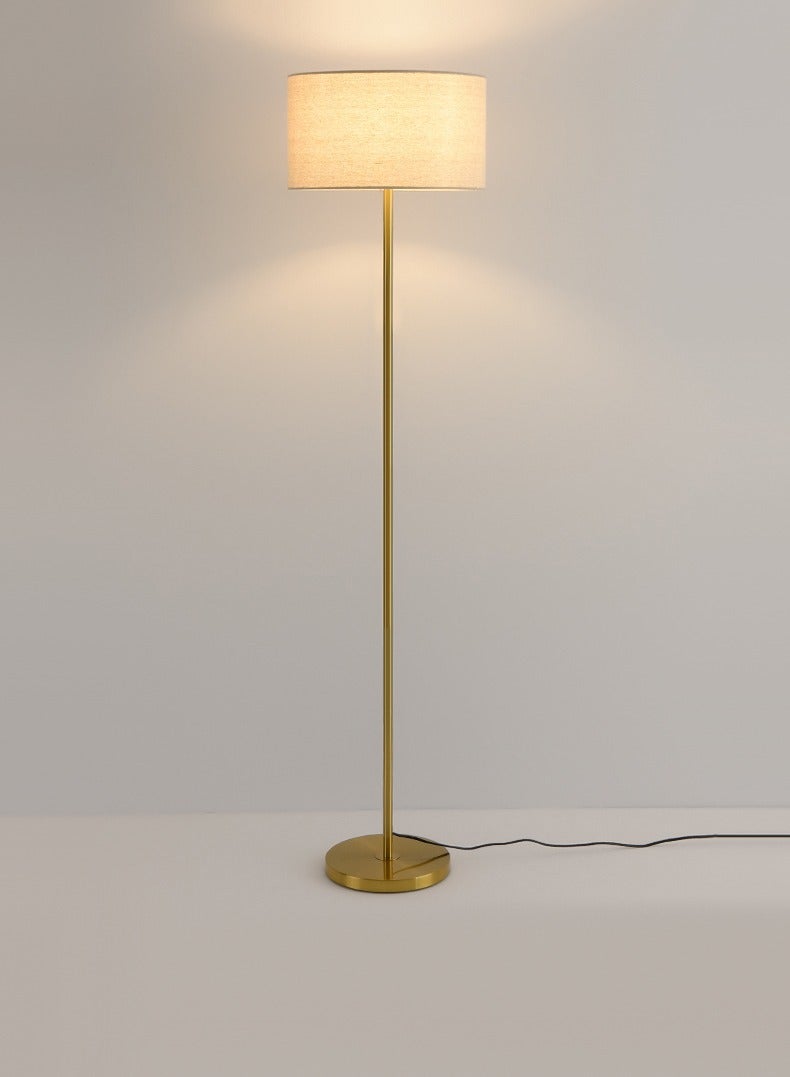 مصباح أرضي ذهبي عصري بتحكم عن بعد، تعتيم تدريجي وضبط حرارة اللون، 12 واط LED، مقاس 160×38 سم، قاعدة ذهبية – لغرفة المعيشة، النوم، والمكتب