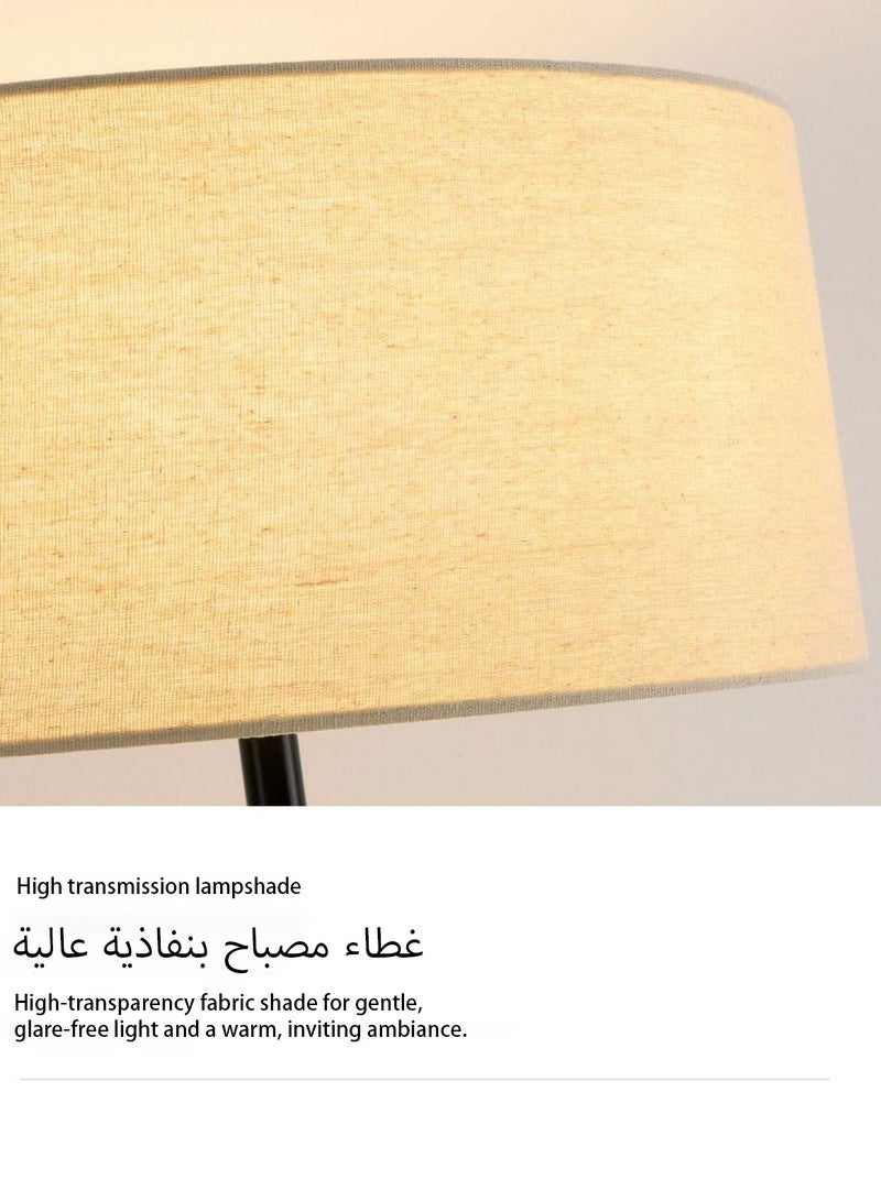 مصباح أرضي ذهبي عصري بتحكم عن بعد، تعتيم تدريجي وضبط حرارة اللون، 12 واط LED، مقاس 160×38 سم، قاعدة ذهبية – لغرفة المعيشة، النوم، والمكتب
