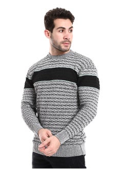 Caesar Mens Wool Pullover With Multi Design  - Image 2