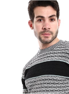 Caesar Mens Wool Pullover With Multi Design  - Image 3