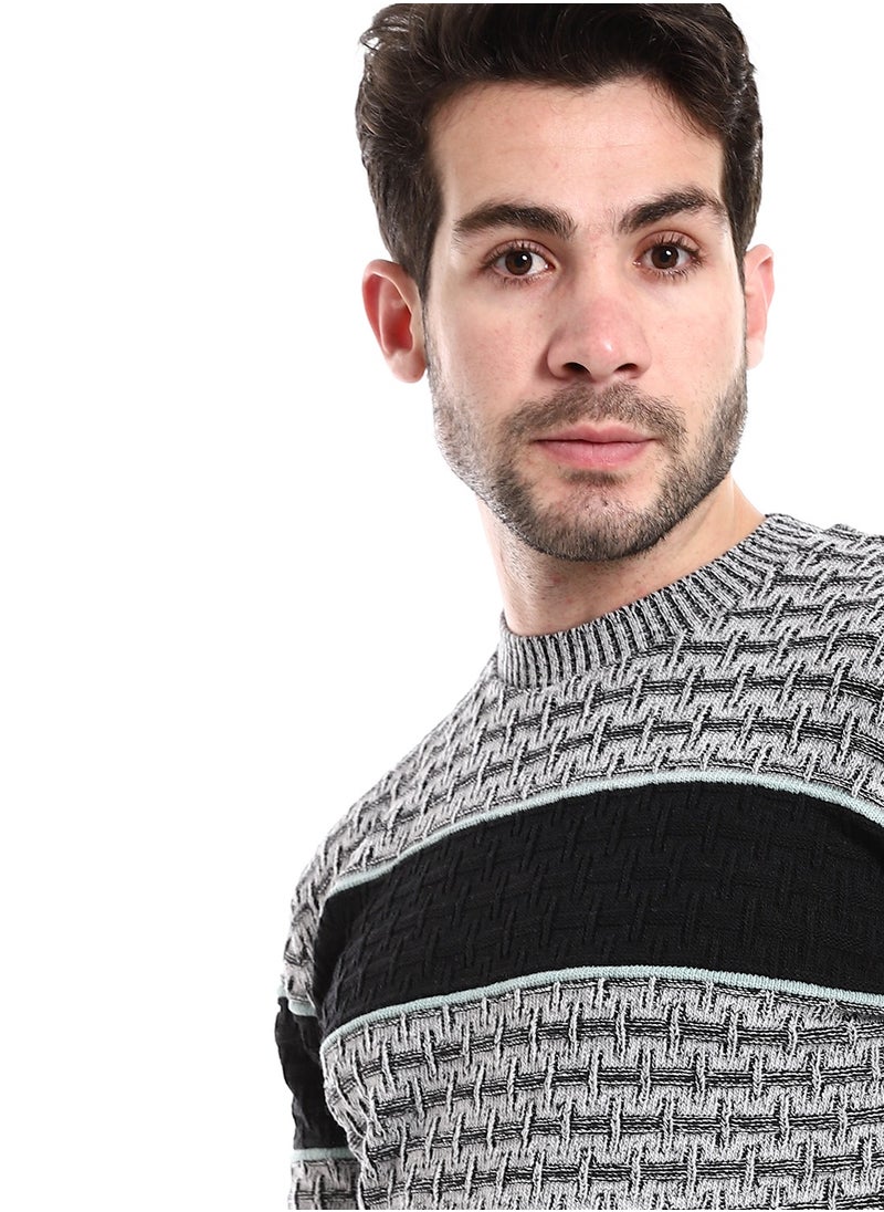Caesar Mens Wool Pullover With Multi Design  - Image 3