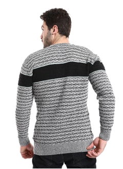 Caesar Mens Wool Pullover With Multi Design  - Image 4