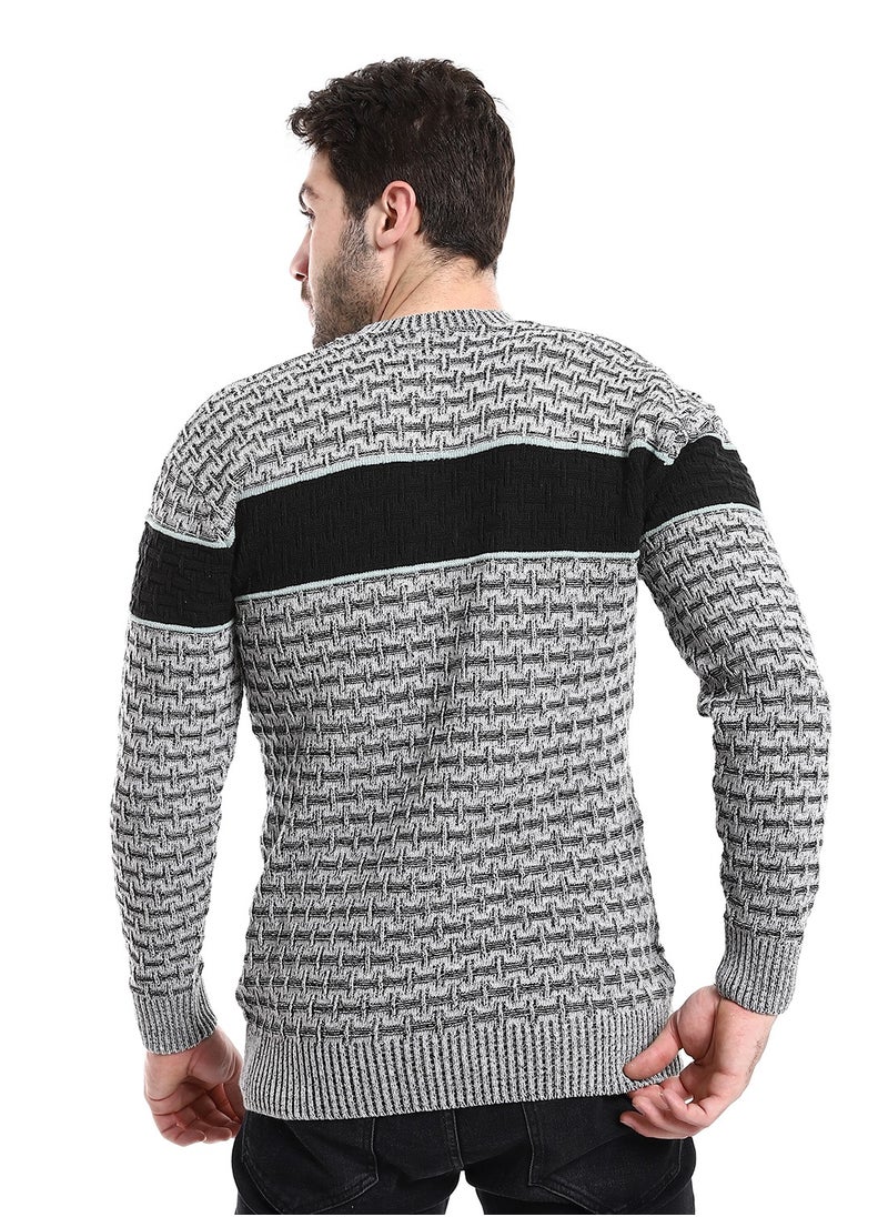 Caesar Mens Wool Pullover With Multi Design  - Image 4