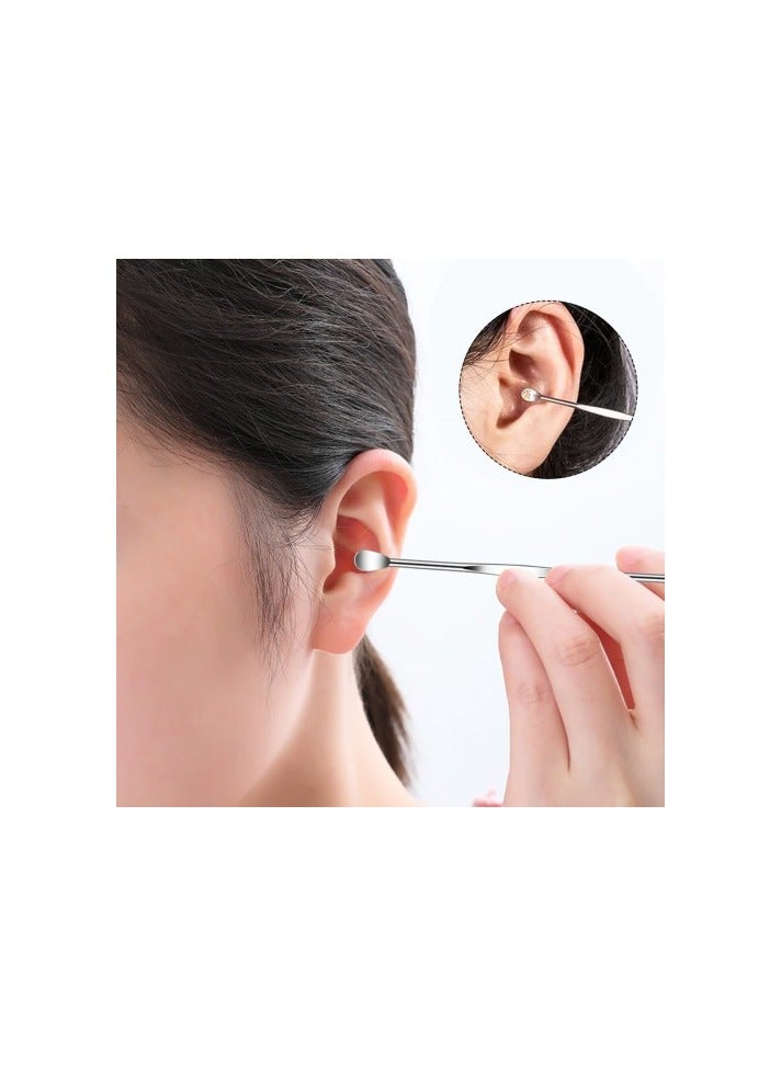 4-Piece  Nail Clipper Set – Stainless Steel Nail Care Kit with Ear and Foot Tools – Travel-Size Pink PU Case – Compact Grooming Kit for Women - Image 4