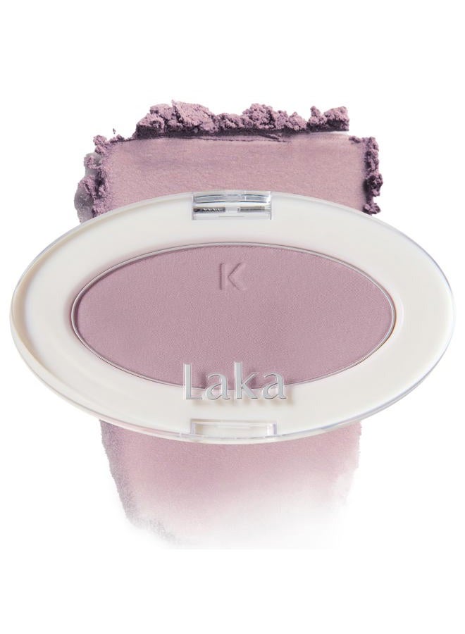 Laka Love Silk Blush, 5.7g/0.2oz, Radiant Powder Blush, Silky, Buildable Color with a Natural Glow, Long Lasting, Moisturizing Formula for a Fresh, Flushed Look, K-Beauty (#708 Poem) - Image 1