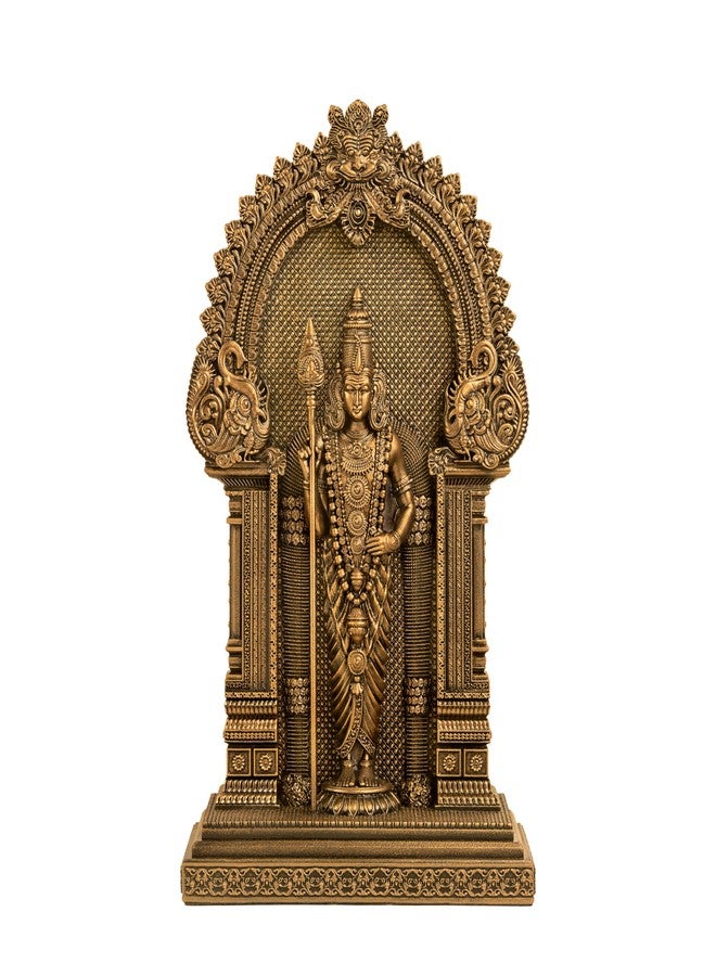 SILAII Lord Murugan Car Dashboard Idol - 3.5 Inch | Antique Bronze Murugan Idol | God Idol for Home, Office & Pooja Room | Ideal for Gifting - Image 1