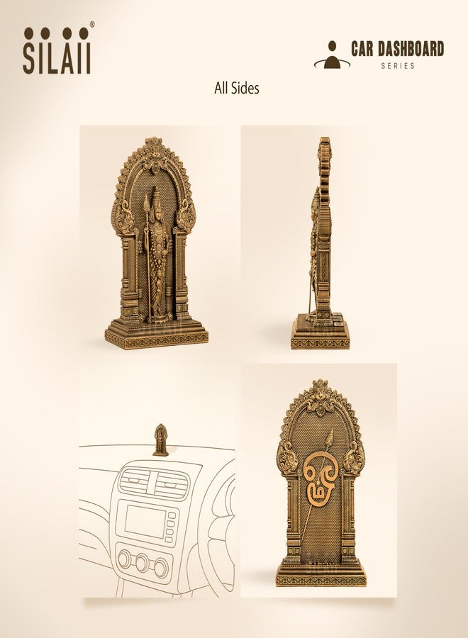 SILAII Lord Murugan Car Dashboard Idol - 3.5 Inch | Antique Bronze Murugan Idol | God Idol for Home, Office & Pooja Room | Ideal for Gifting - Image 4