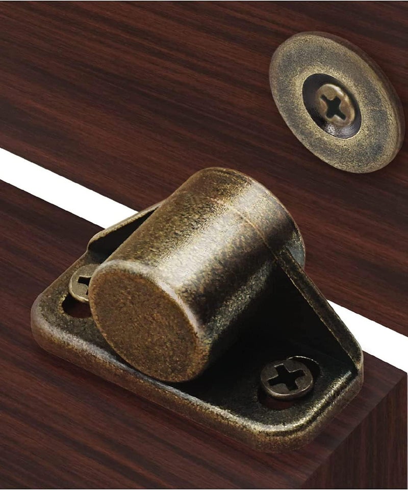 sunivaca Magnetic Door Catch, 4 Pack Rare Earth Cabinet Door Magnets - Bronze - Image 1