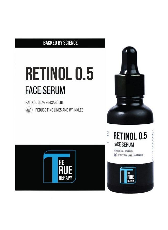 THE TRUE THERAPY Light Weight 0.5% Retinol Face Serum For Antiaging Night Face Serum With Retinol Bisabolol & Squalane Reduce Fine Lines & Wrinkles; For Women & Men 30 Ml  - Image 5